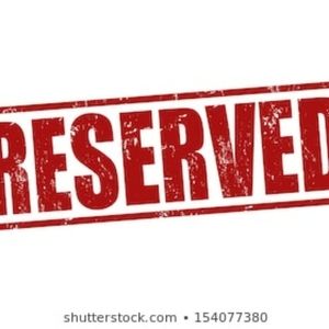Reserved listing for Karina